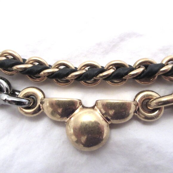 New Louis Vuitton Gold/Silver Tone Double Bag Chain - Picture 8 of 8